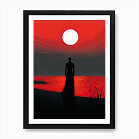 Sunset and Loneliness Art Print