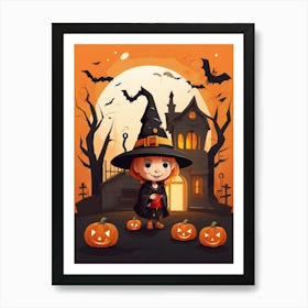 Halloween Witch 4 Art Print