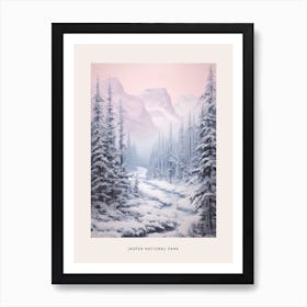 Dreamy Winter National Park Poster  Jasper National Park Canada 4 Art Print