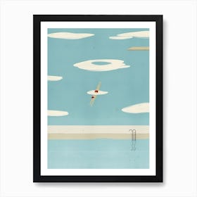 Aquatic Soar , swimming collection Art Print