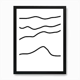 Wavy Lines 24 Art Print