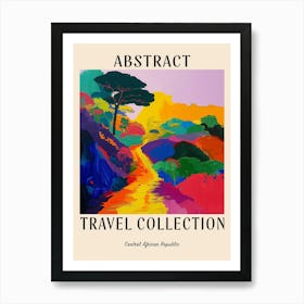 Abstract Travel Collection Poster Central African Republic Art Print