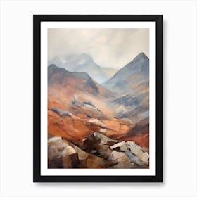 Bowfell England 2 Mountain Painting Art Print