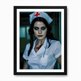 Can't Sleep In The Hospital, Call The Night Nurse- Reimagined Art Print