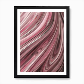 Abstract Pink Swirls Art Print