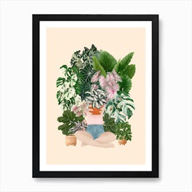 Plant Lady Vibes Art Print