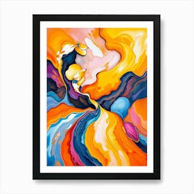 Flux Schnell Vibrant And Expressive Bold Acrylic Painting Of A 1 (1) Art Print