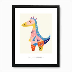 Nursery Dinosaur Art Thescelosaurus Poster Art Print