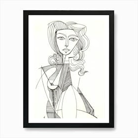 Woman With Long Hair by Pablo Picasso Art Print