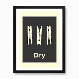 Laundry Print Dry Art Print