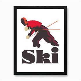 Ski Logo Art Print