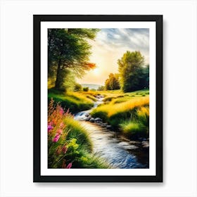 Landscape Painting 240 Art Print