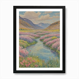 Flowers In A Valley Art Print