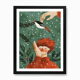 Winter Bird Art Print