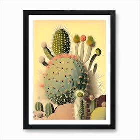 Pincushion Cactus Rousseau Inspired Garden Art Print