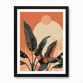 Banana Leaves In The Sun 1 Art Print