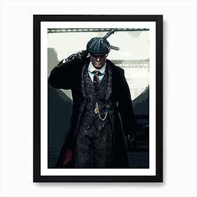 peaky blinders Holding A Gun Art Print