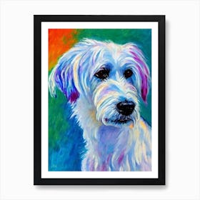 Chinese Crested Fauvist Style Dog Art Print