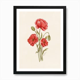 Red Poppies Art Print