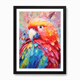 Bright Parrot Illustration 1 Art Print