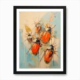 Beetle Abstract Geometric Abstract 5 Art Print