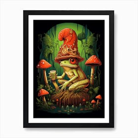 Red Eyed Tree Frog Storybook 4 Art Print
