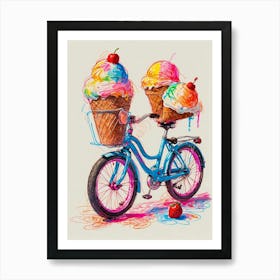 Ice Cream Bike 1 Art Print