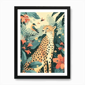 Cheetah In The Jungle 4 Art Print