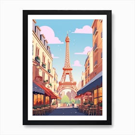 France Travel Illustration Art Print