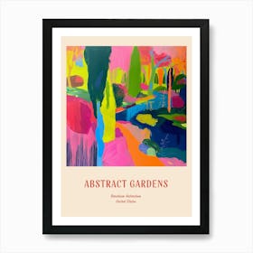 Colourful Gardens Bernheim Arboretum And Research Forest Usa Red Poster Art Print
