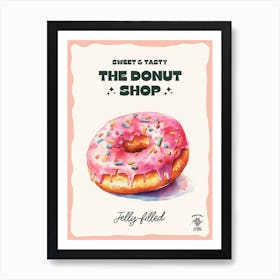 Jelly Filled Donut The Donut Shop 2 Art Print