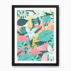 Flamingo Tropical Art Print