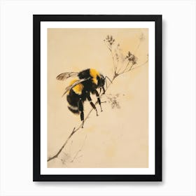 Andrena Bee Storybook Illustration 31 Poster