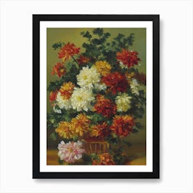 Chrysanthemums Painting 2 Flower Art Print