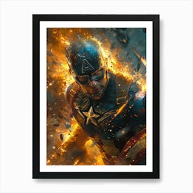 Captain America 23 Art Print