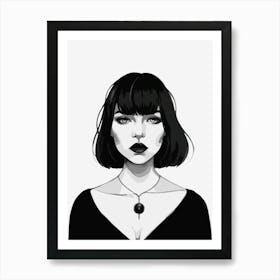 Black And White Painting Art Print