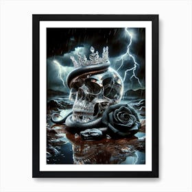 Luxury Skull Enigma Art Print