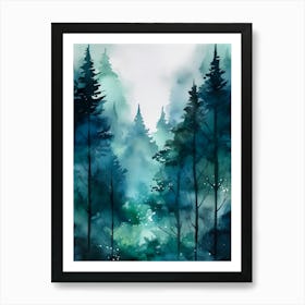 Trees in winter Art Print