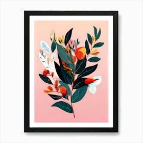 Abstract Floral Painting 4 Art Print