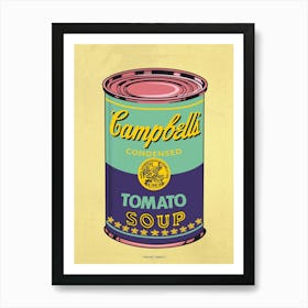 CAMPBELL´S SOUP TURQUOISE | POP ART Digital creation | THE BEST OF POP ART, NOW IN DIGITAL VERSIONS! Prints with bright colors, sharp images and high image resolution. Art Print