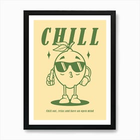 Retro Wall Art Retro Prints Home Decor Retro Print Illustration Chill Out Decor Retro Art Print Retro Home Decor Poster