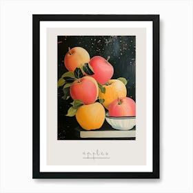 Art Deco Apples 3 Poster Art Print