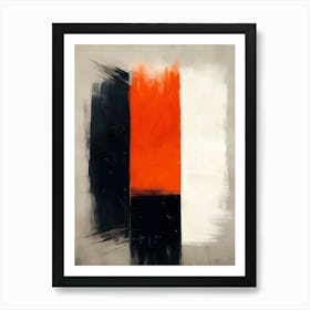 'Orange And Black' Poster