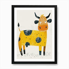 Yellow Cow 2 Art Print