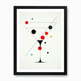 Mid Century Modern Martini Floral Infusion Cocktail 2 Art Print