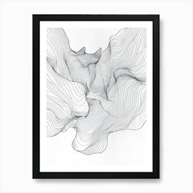 Abstract Line Drawing 10 Art Print