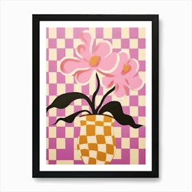 Orchids Flower Vase 6 Art Print