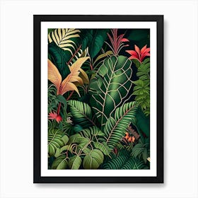 Jungle Patterns 4 Botanicals Art Print