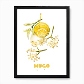 Hugo Cocktail Painting Art Print