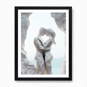 Aegean Love Aqua Art Print